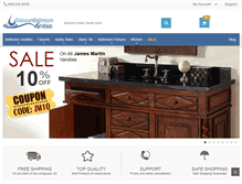 Tablet Screenshot of discountbathroomvanities.com